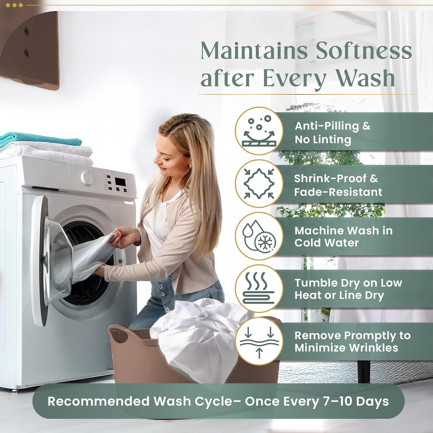 100% Egyptian Cotton Sheets Queen Size Bed Set, Deep Pocket Queen Sheet set, 800 Thread Count Cotton Bed Sheets, Naturally Cool Soft Breathable No Pill Elasticated Luxury White Bedding For All Seasons - Image 4