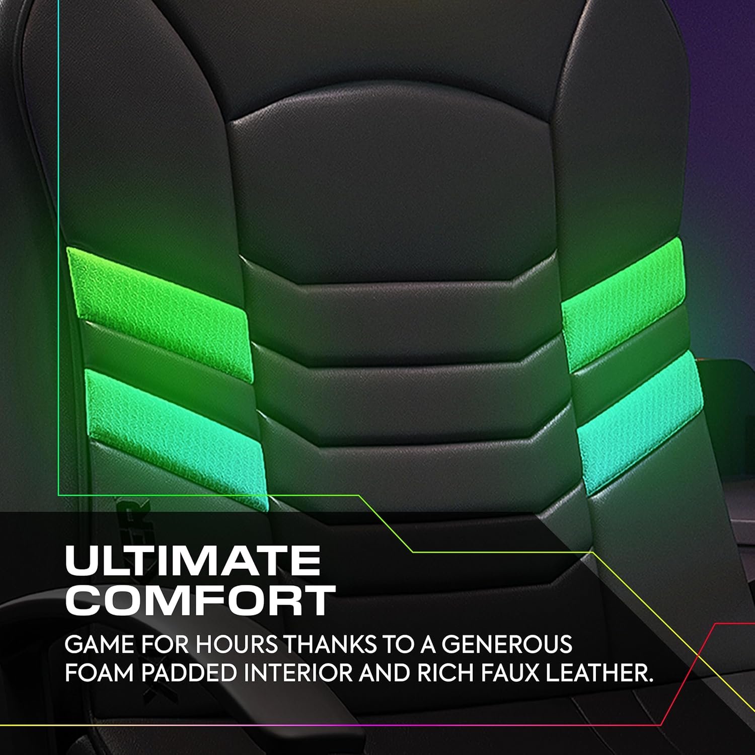 X Rocker PC Computer Gaming Desk Chair, Built-in Audio, College Dorm Essentials for Guys and Girls, Bedroom, Dorm Room Essentials, Foldable, Gifts for Gamers - Image 4