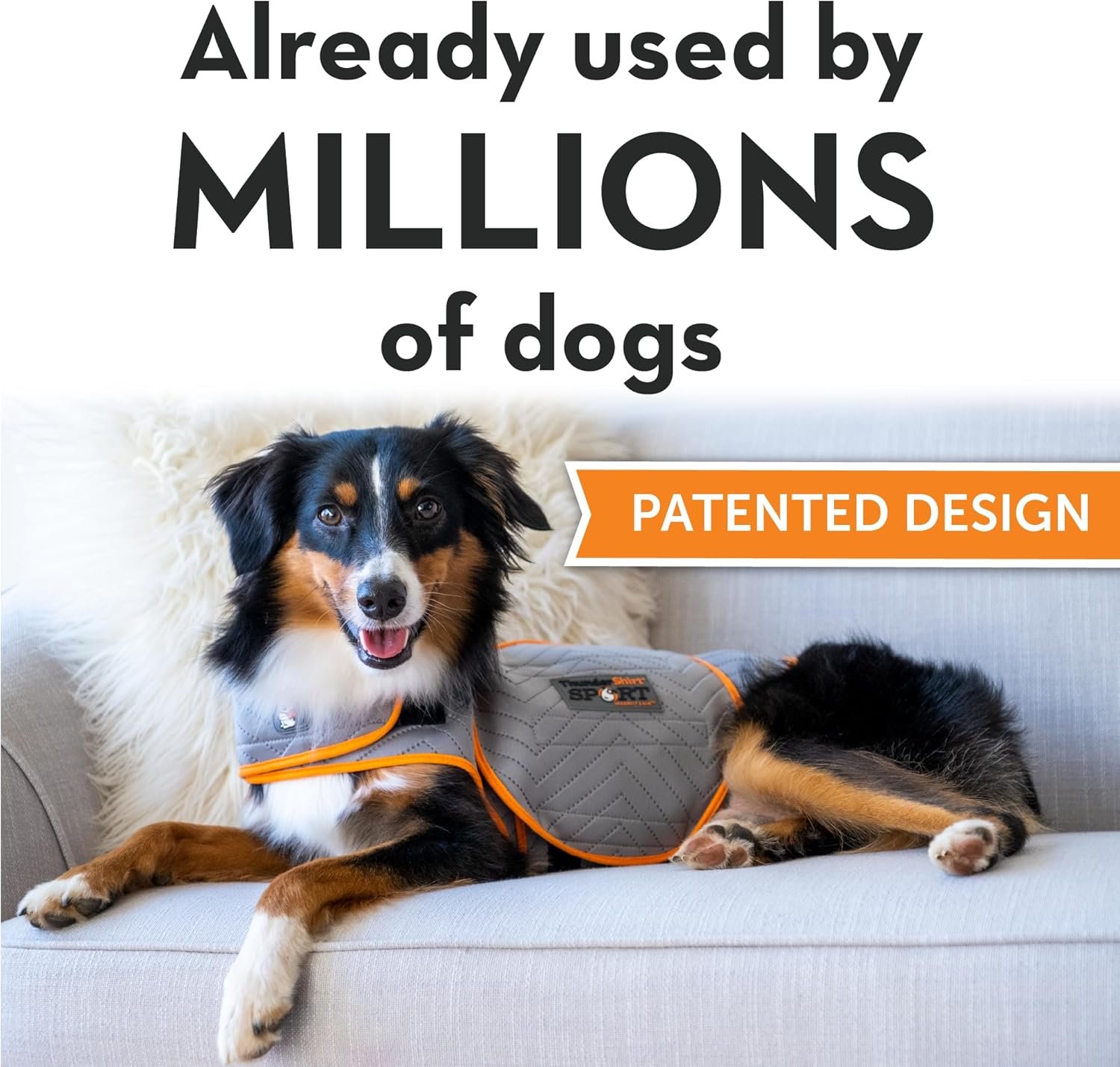 ThunderShirt for Dogs, X Large, Platinum Sport - Dog Anxiety Relief Calming Vest - Image 2