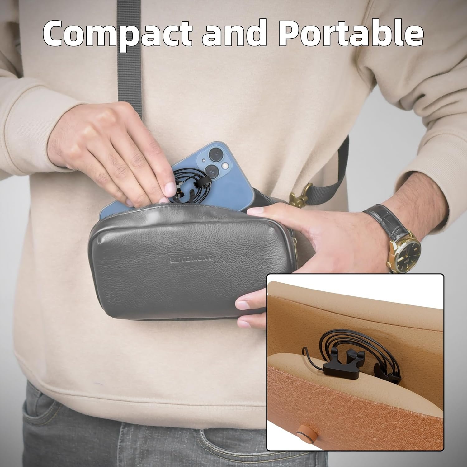 Extension Charging Cable Compatible with RayBan META Smart Glasses Charger Case for Wayfarer, Skyler, and Headliner - Image 4