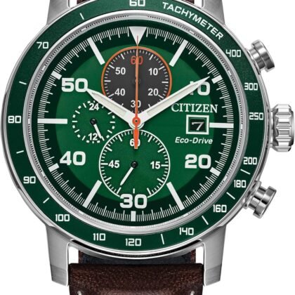 Citizen Men's Eco-Drive Weekender Brycen Chronograph Watch Stainless Steel Case