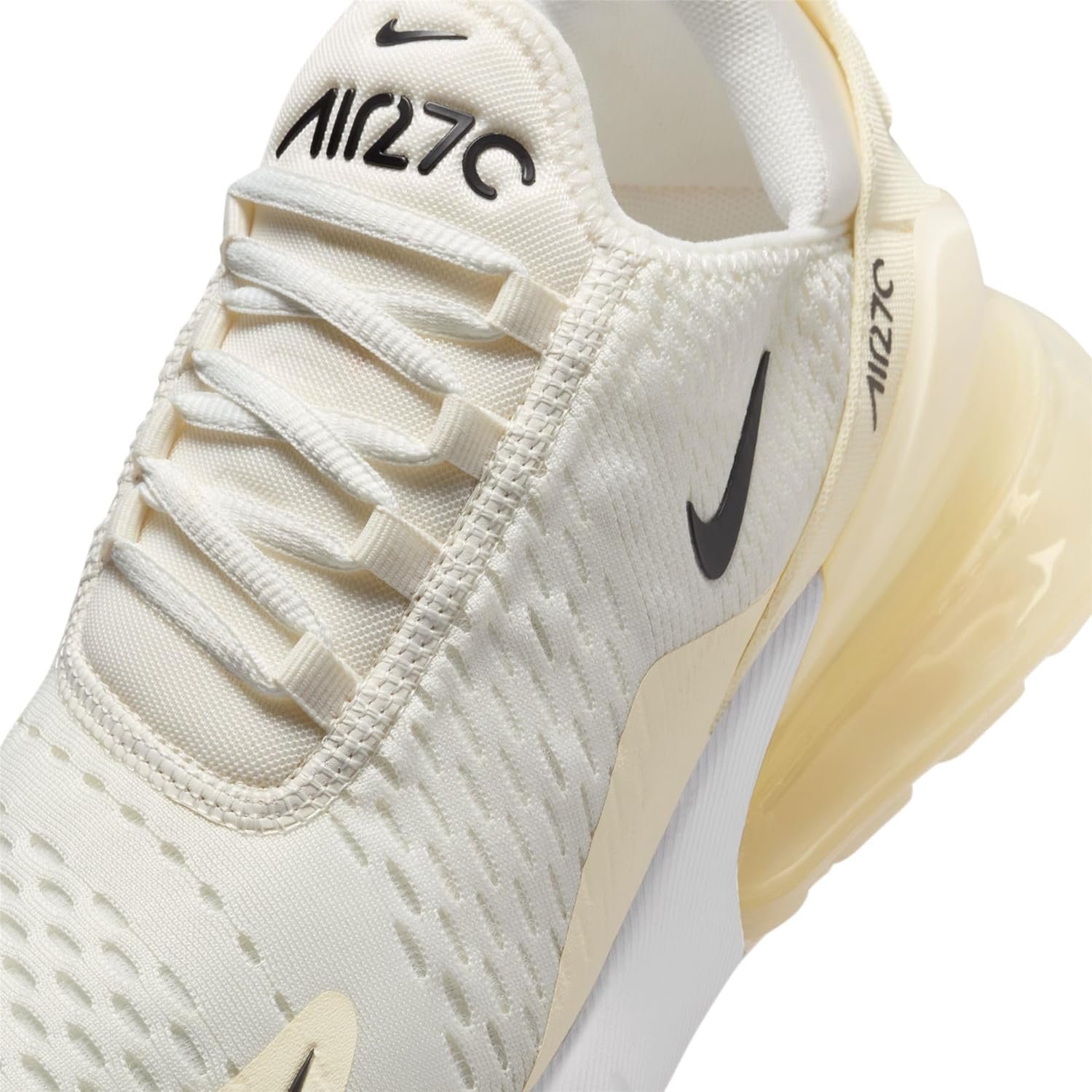 Nike Air Max 270 Women's Shoes (AH6789-124, Sail/Coconut Milk/Pale Ivory/Black) Size 11.5 - Image 7