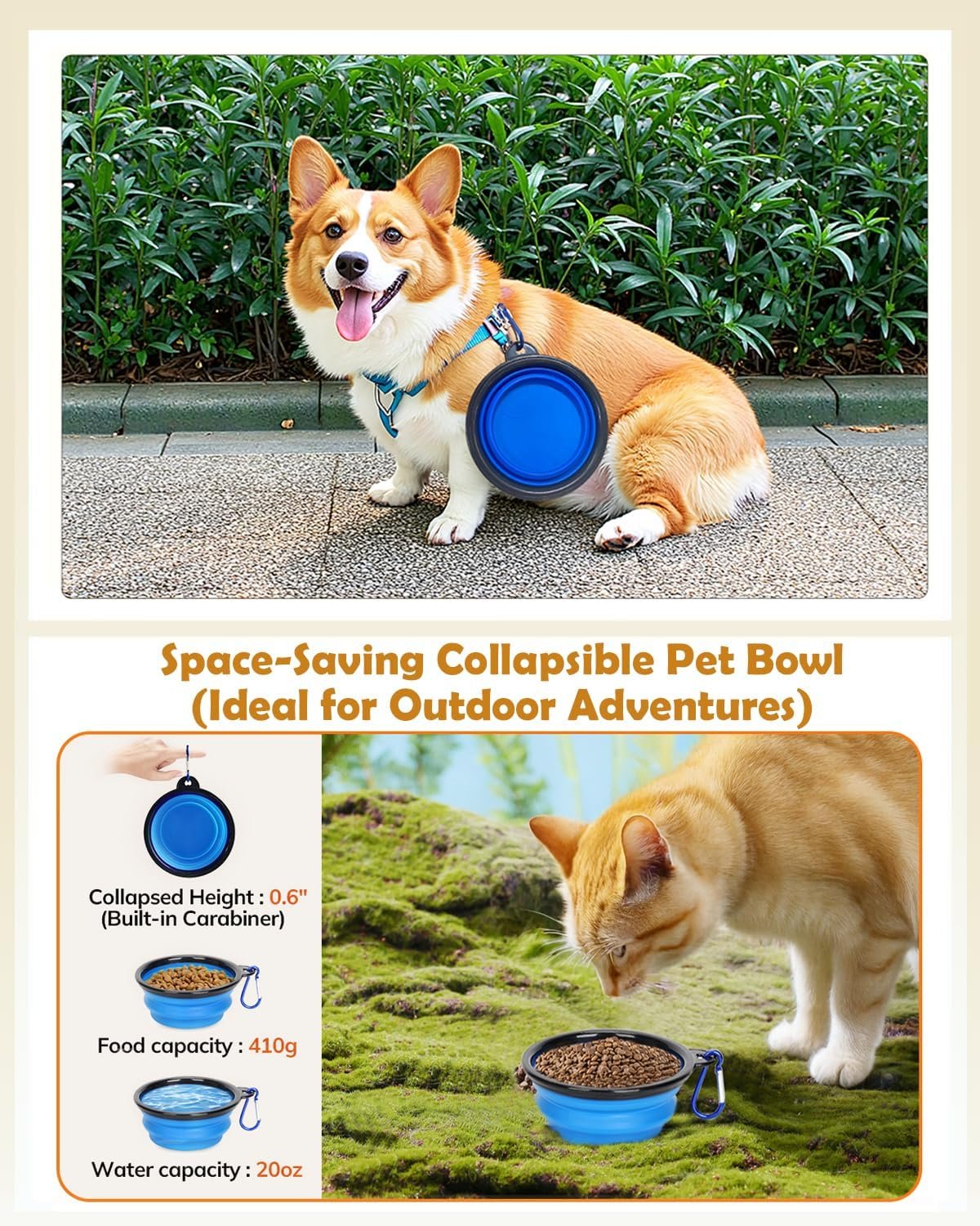 Morpilot Cat Carrier - Cat Carrier Soft for Medium or Large Cats up to 20lbs, with Dual-Sided Cushion, Secure Buckle and Foldable Bowl, Dog Carriers for Small Dogs - Pet Carrier (Dark Gray) - Image 3