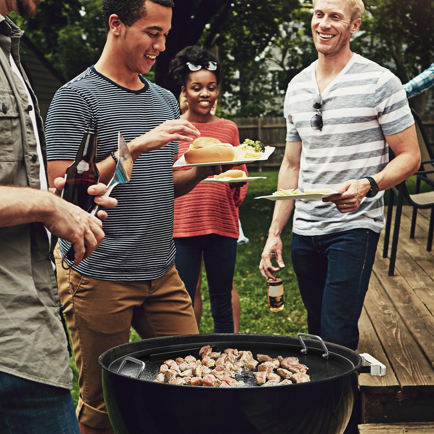 Full Size Griddle Inserts for Weber 22" Charcoal Grills, Flat Top Griddle for Weber 22" Original Kettle, Master-Touch and Performer Deluxe Charcoal Grill, Compatible Other 22 inch Round Grills - Image 7