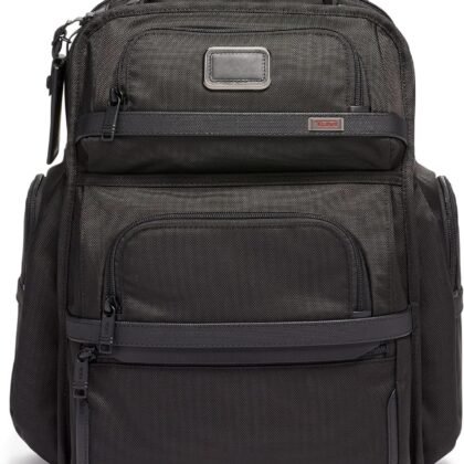 TUMI - Alpha Brief Pack - Men's Laptop Backpack with Padded Adjustable Straps - Fit up to 15" Screen - 17.0" X 12.0" X 8.0" - Black