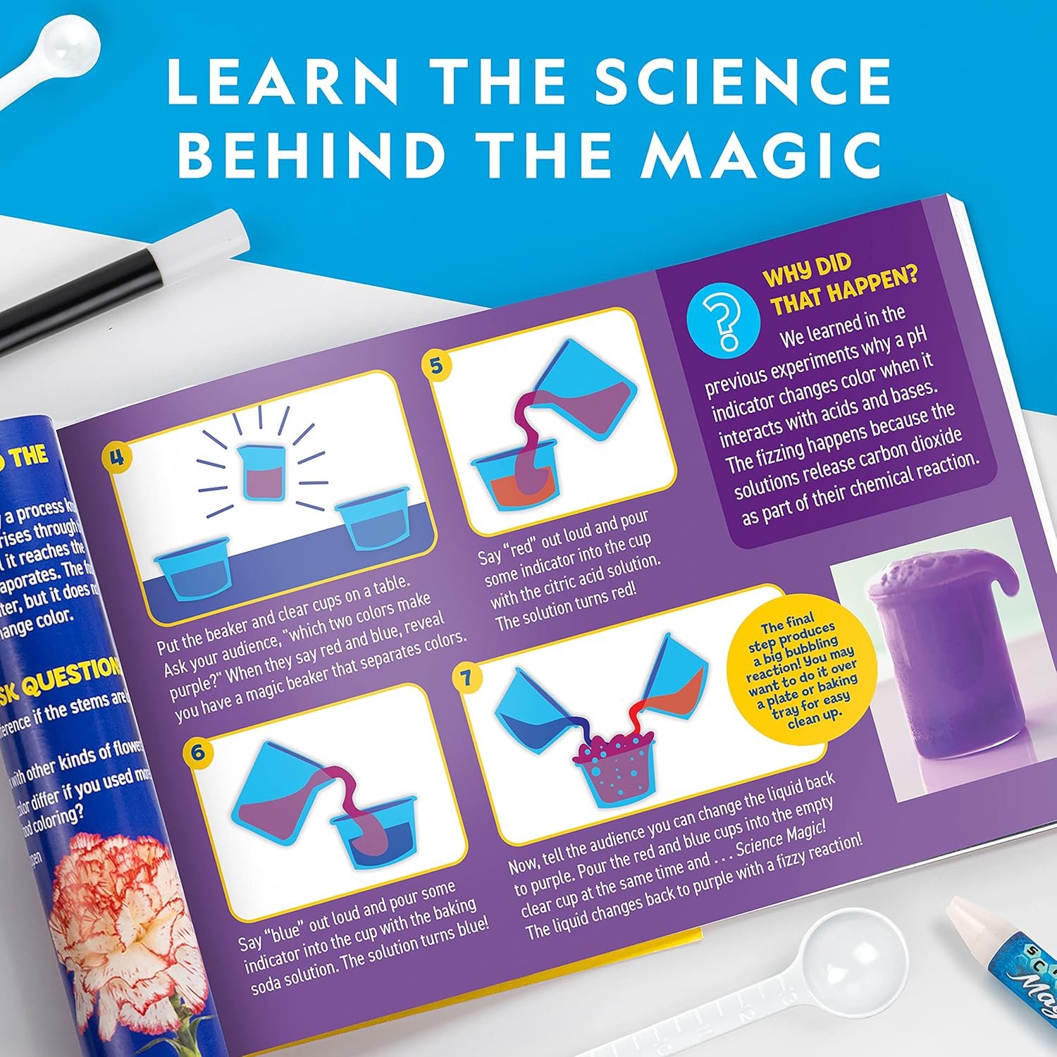 Blue Marble National Geographic Magic Chemistry Set – Science Kit for Kids with 10 Amazing Magic Tricks, STEM Projects and Science Experiments, Science Toys, Great Gift for Boys and Girls 8-12 - Image 6