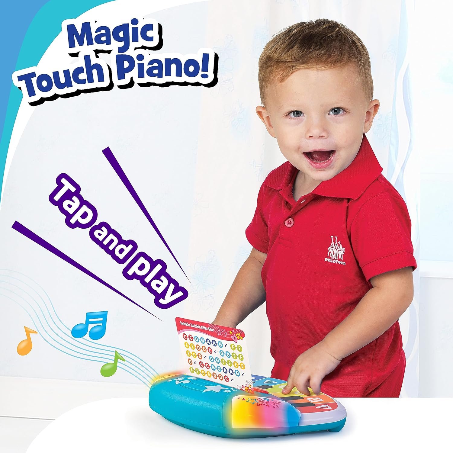HAP-P-KID Magic Touch Baby Piano, Toddler Music Toy, Infant Touch Sensor Musical Instrument, Switch Between Xylophone, Kids Play Fun Gifts for 9 12 18 24 Month, 1 2 3 Year Old Boys Girls - Image 5