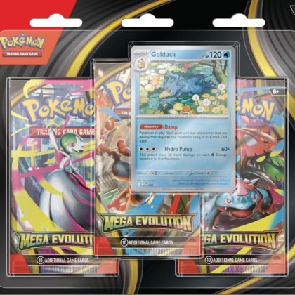 Pokemon TCG Mega Evolutions 1 Three Booster Blister