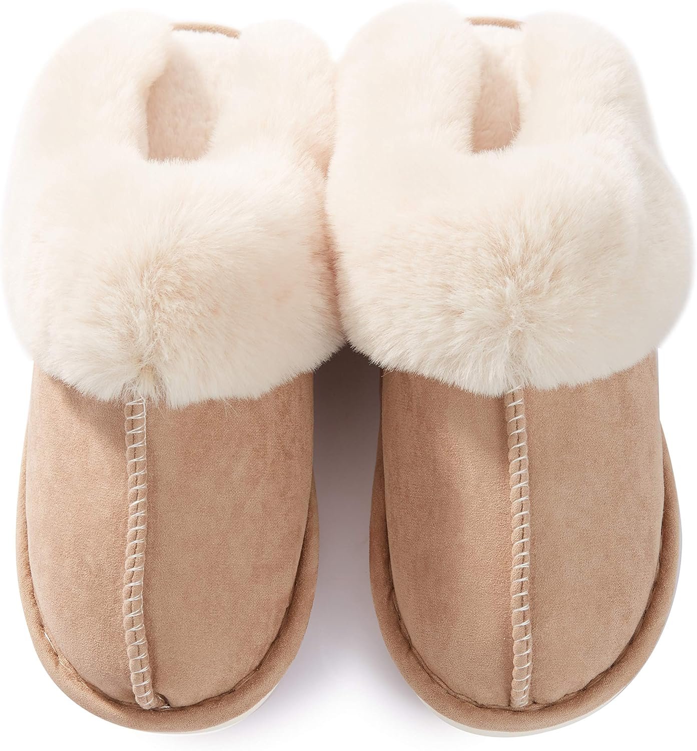 Donpapa Womens Slipper with Memory Foam Fluffy Soft Warm Slip On House Slippers Anti-Skid Cozy Plush for Indoor Outdoor - Image 4