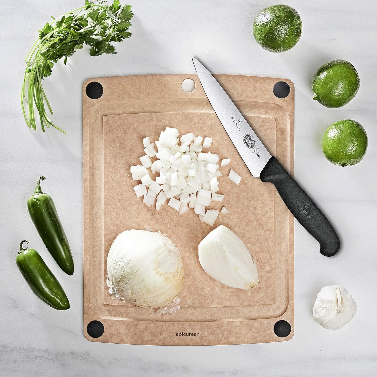 Victorinox Fibrox 6 Inch Straight Chef's Knife,Black - Image 4