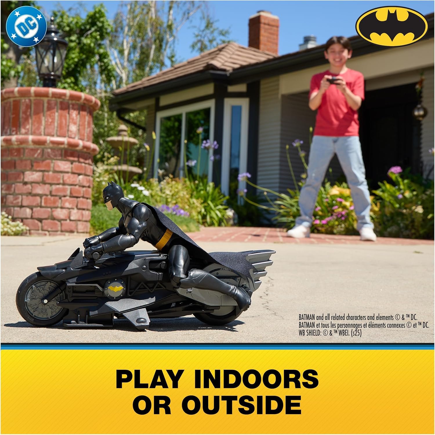 DC Comics, Batman Stealth Remote Control Batcycle with 12" Batman Action Figure, Super Hero Kids Toys for Boys and Girls Ages 4 & Up - Image 4