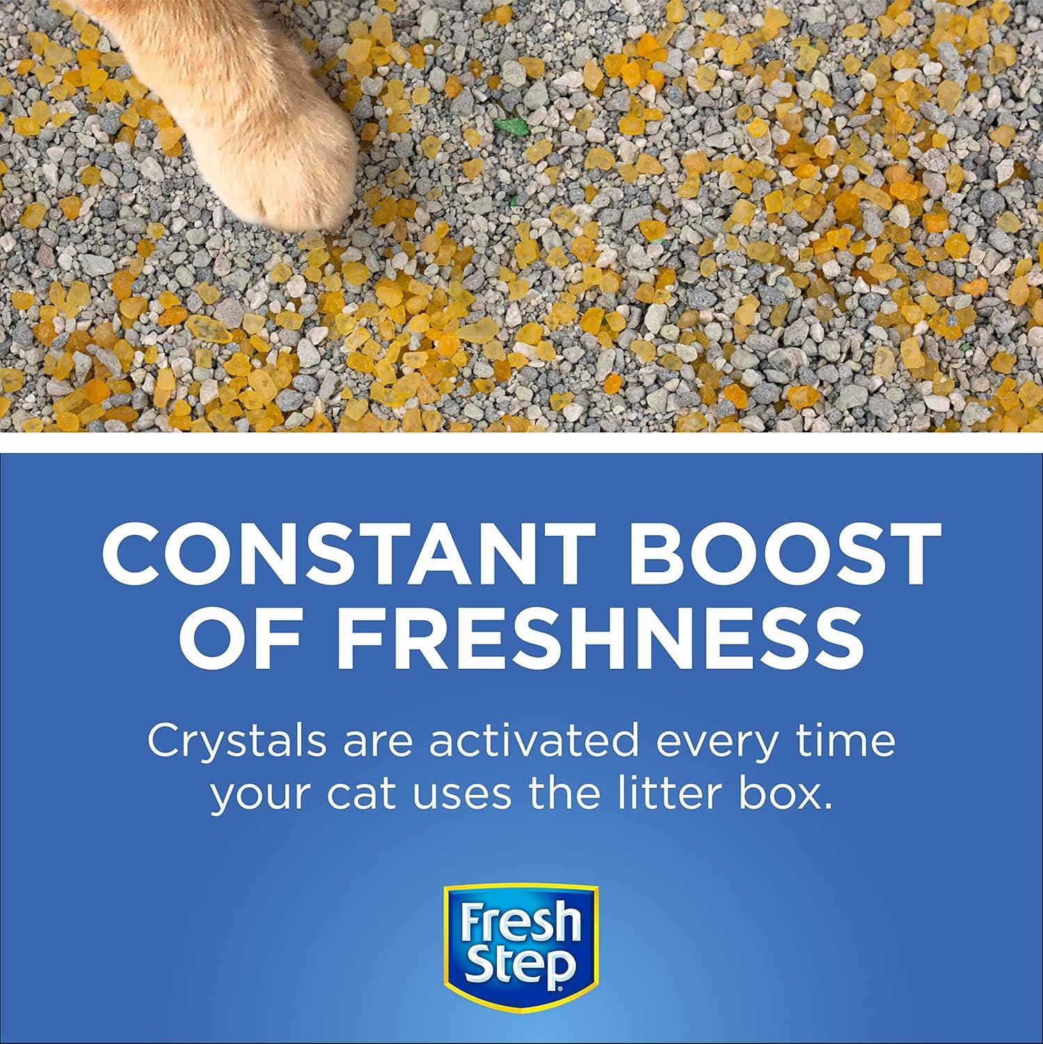 Fresh Step Cat Litter Crystals in Tropical Summer Breeze Scent - Cat Litter Box Deodorizer - Combats Odors and Neutralizes Smells to Keep Your Home Clean, Value Size, 70 Ounce - Image 5