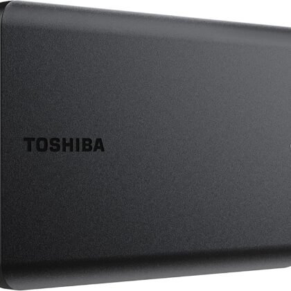 Toshiba Canvio Basics 2TB Portable External Hard Drive USB 3.0, Black - HDTB520XK3AA