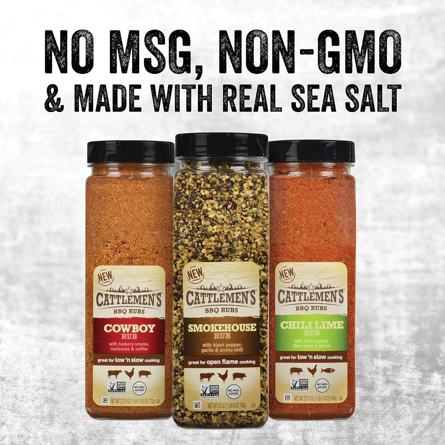 Cattlemen's Cowboy Rub, 27.25 oz - One 27.25 Ounce Container of Cowboy BBQ Rub with Hickory Smoke, Molasses and Coffee Flavor, Perfect for Brisket, Chicken or Beef - Image 6