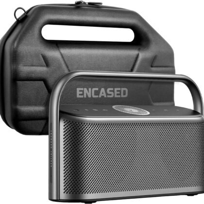ENCASED Travel Case for Soundcore Motion X600 Bluetooth Speaker - Protective EVA Hard Shell with Carrying Handle (Black)