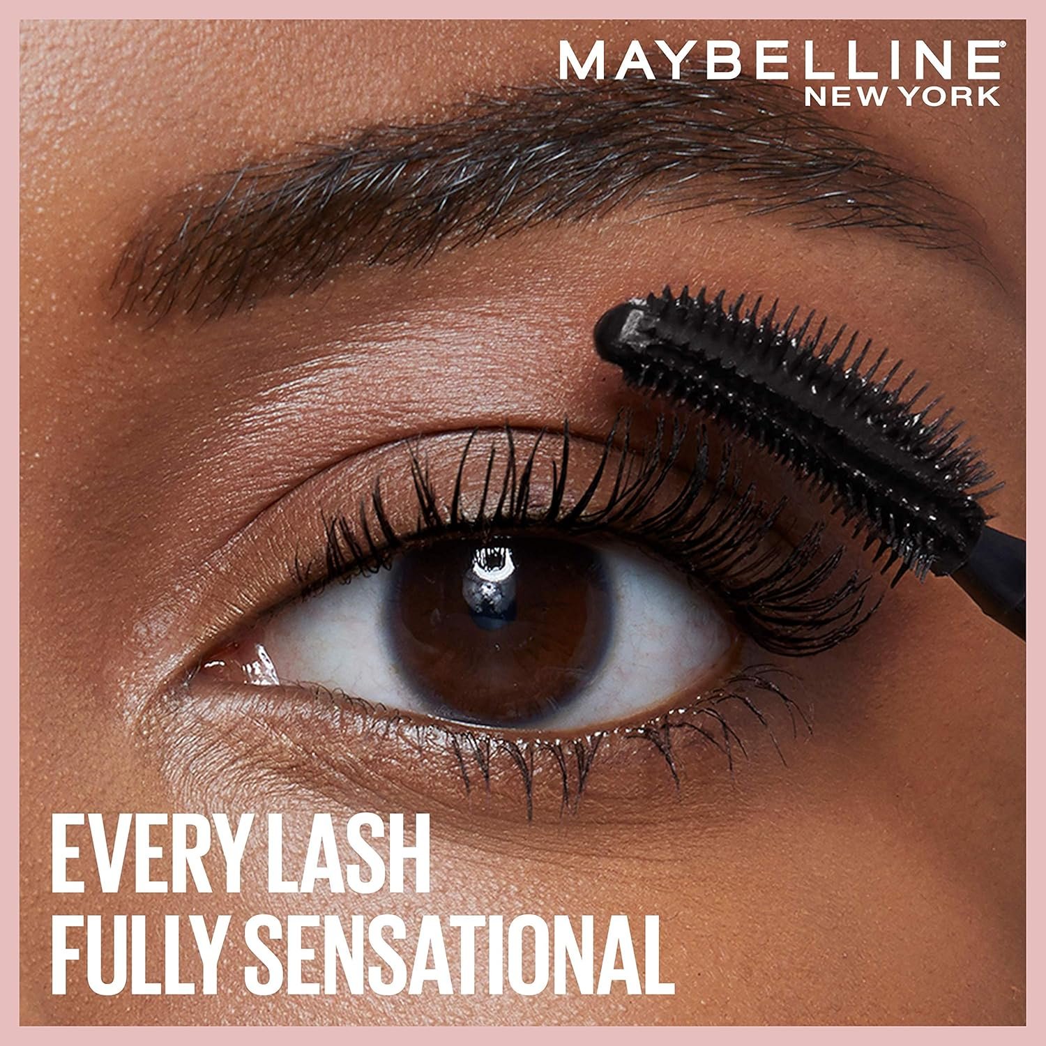 Maybelline Lash Sensational Washable Mascara, Lengthening and Volumizing for a Full Fan Effect, Midnight Black, 1 Count - Image 5