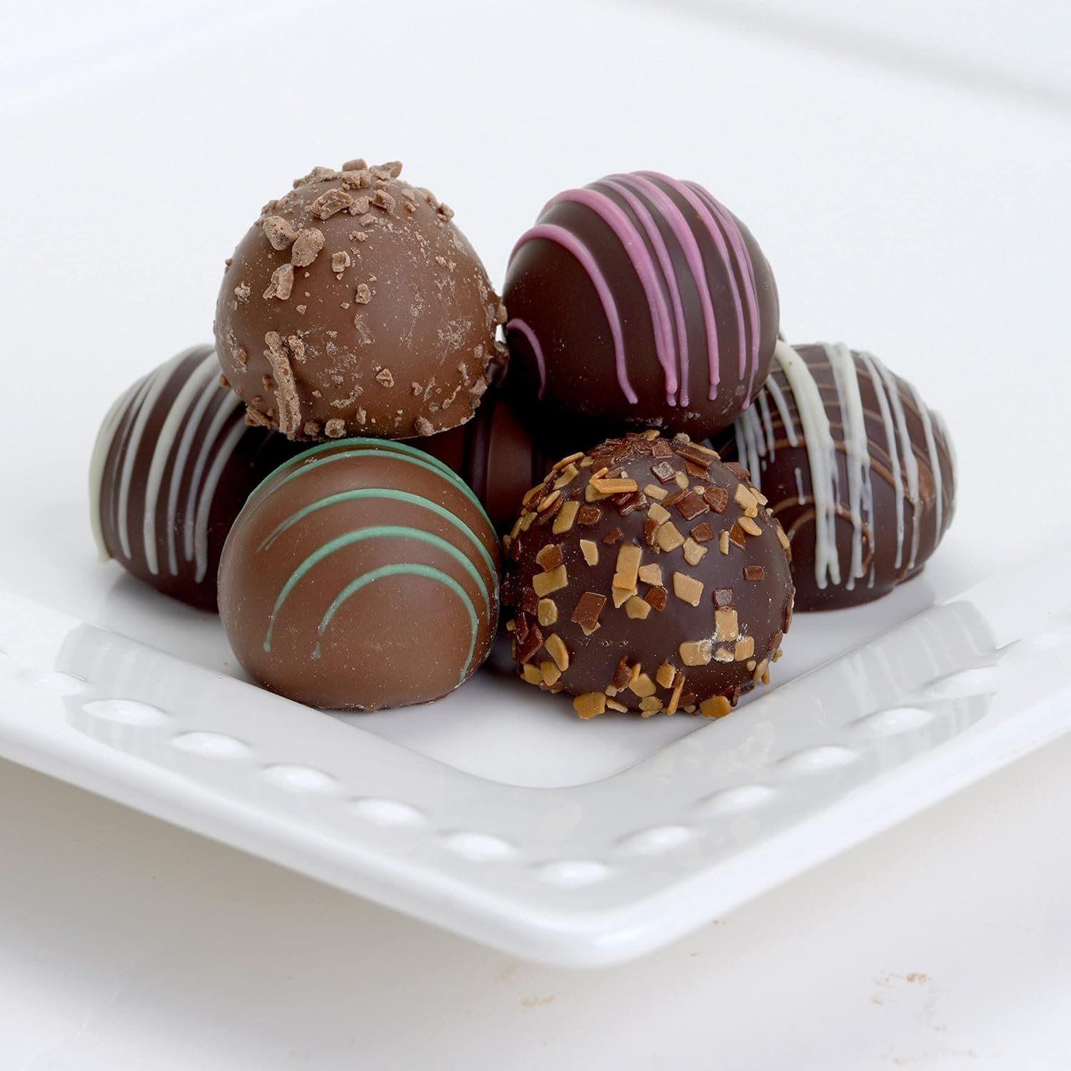 CRAVINGS BY ZOE Happy Birthday Chocolate Truffles Gift Box | 16 Count | Assorted Gourmet Milk & Dark Chocolate Candy Food Gift Basket | Birthday Gifts for Women & Men Mom Dad Kid Him Her Adult Family - Image 8