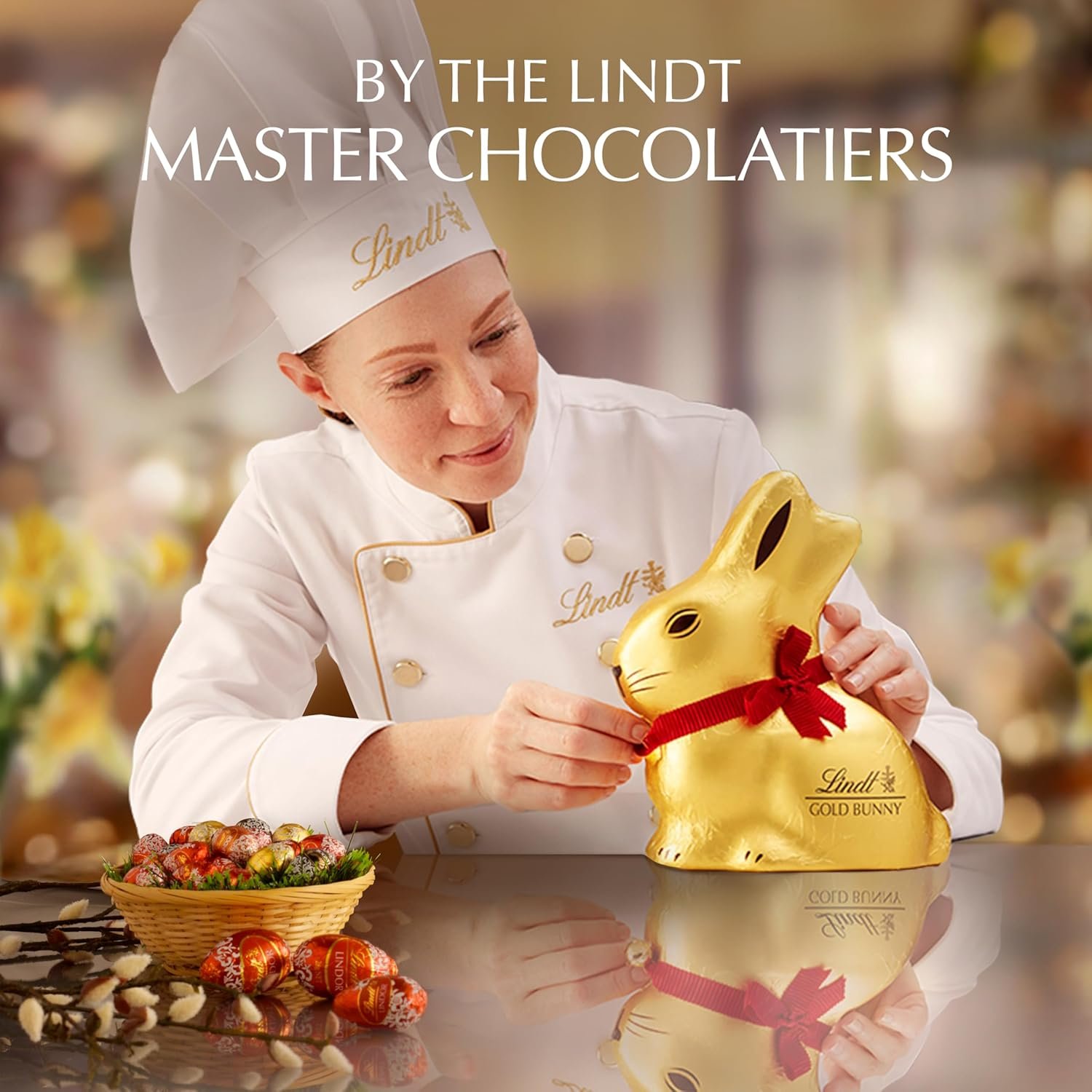 Lindt GOLD BUNNY Creamy Milk Chocolate Candy Bunnies, 11 Pieces, 3.9 oz. Bag - Image 7