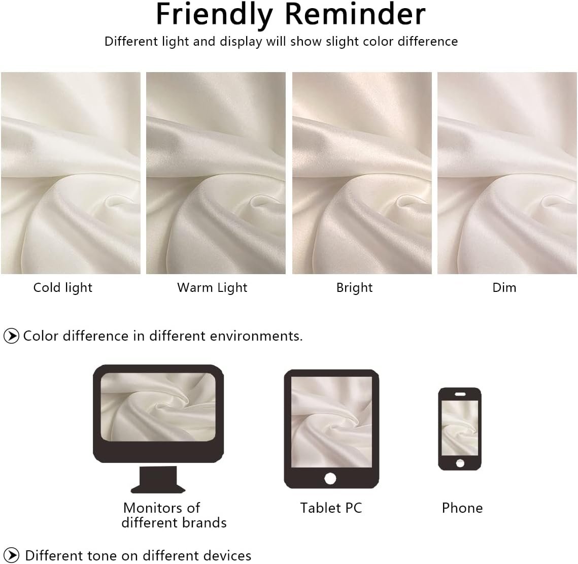 Silk Pillow Cases 2 Pack, Mulberry Silk Pillowcases Standard Set of 2, Health, Smooth, Anti Acne, Beauty Sleep, Both Sides Natural Silk Satin Pillow Cases for Women 2 Pack with Zipper for Gift,White - Image 8