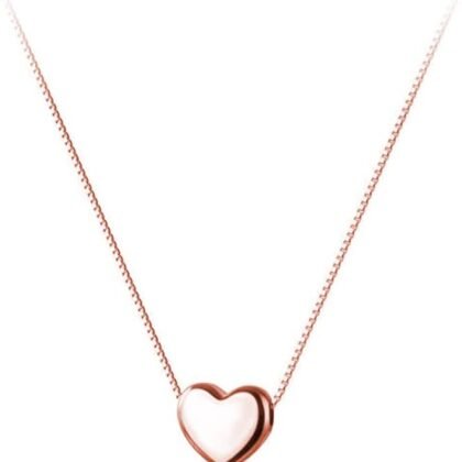 SLUYNZ Genuine 925 Sterling Silver Tiny Love Heart Pendant Necklace for Women Simple Sweet Heart Choker Necklace