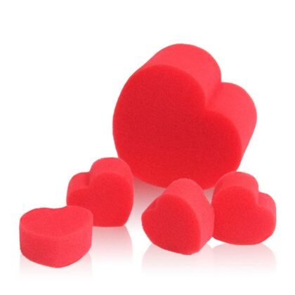 10Pcs Soft Red Sponge Heart Magic Red Heart for Valentine Day Wedding Supplies