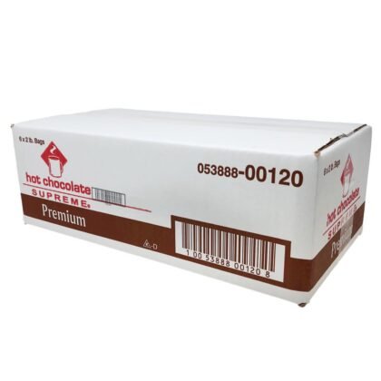 Hot Chocolate Supreme Premium Hot Chocolate Mix – Rich & Creamy Cocoa Beverage – Ideal for Bean-to-Cup Coffee Machines, Vending Machines & Commercial Use – 6 x 2 lb Case