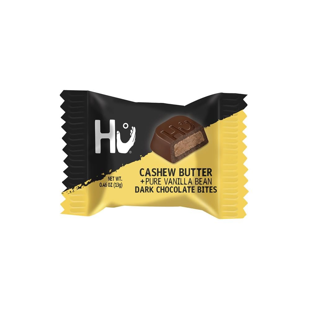 HU KITCHEN Cashew Butter Pure Vanilla Bean Dark Chocolate Bites, 2.75 OZ - Image 6