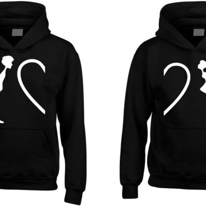 shop4ever Complete My Heart His & Hers Couples Matching Hoodie Sweatshirts