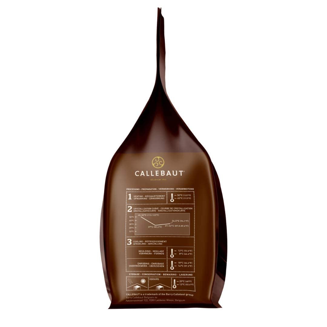 Callebaut Belgian Dark Couverture Chocolate Semisweet Callets, 54.5% - 5.5 Lbs - Image 3