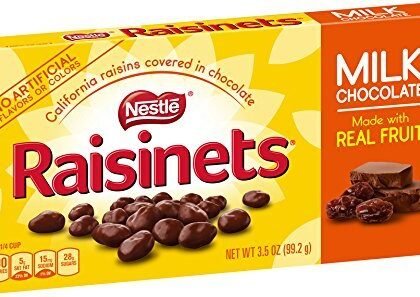 Nestle Raisinets Milk Chocolate Candy 3.5 Ounce Box ( Pack of 3 )