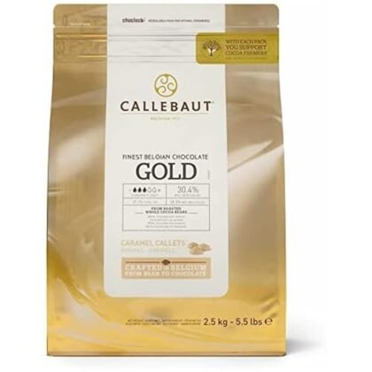 Callebaut Finest Belgian Gold Chocolate With 30.4% Cacao And 28.3% Milk, 88.16 Oz