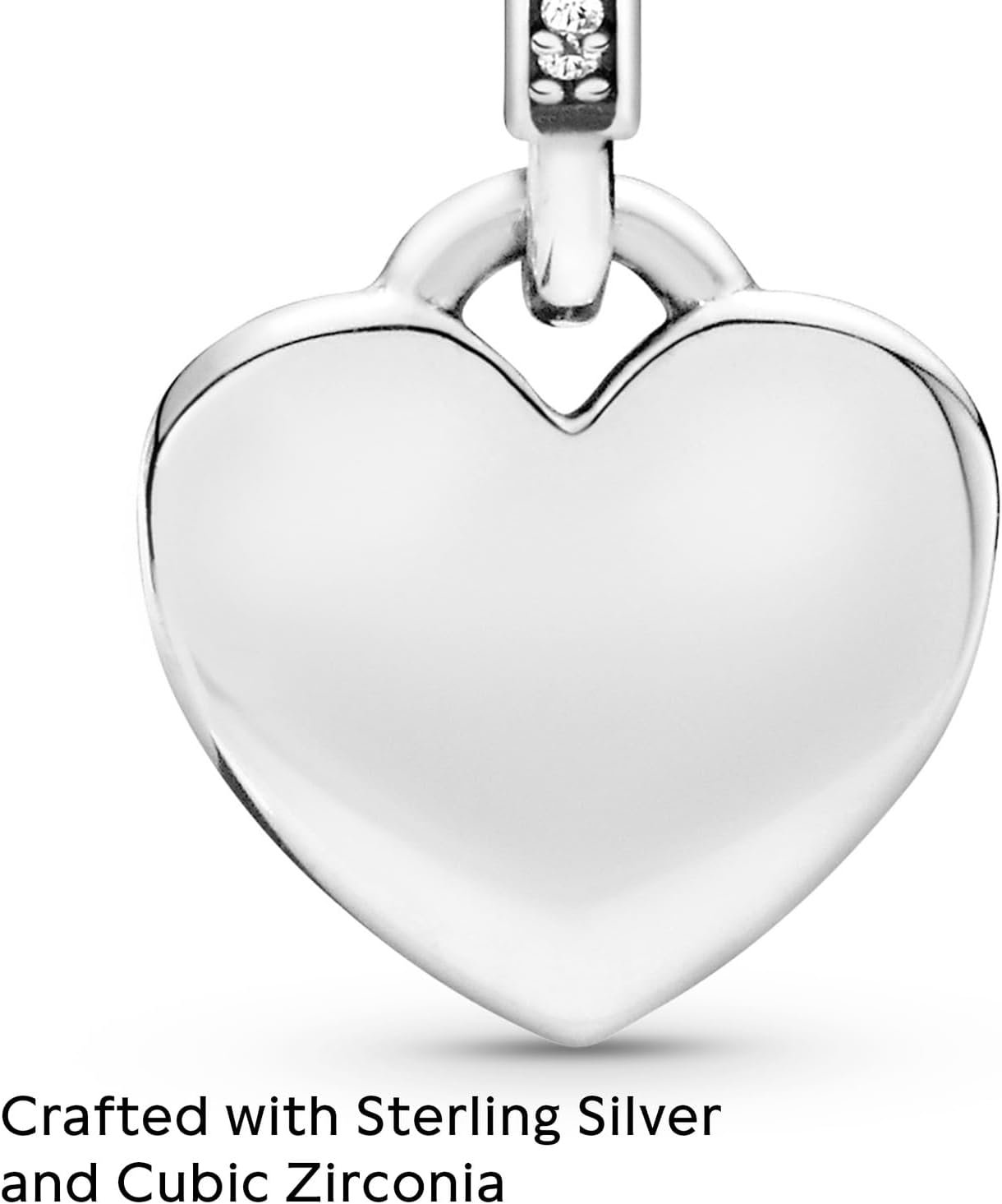 PANDORA Heart Dangle Charm - Compatible Moments - Jewelry for Women - Gift for Her - Made with Sterling Silver & Cubic Zirconia - With Gift Box - Image 4