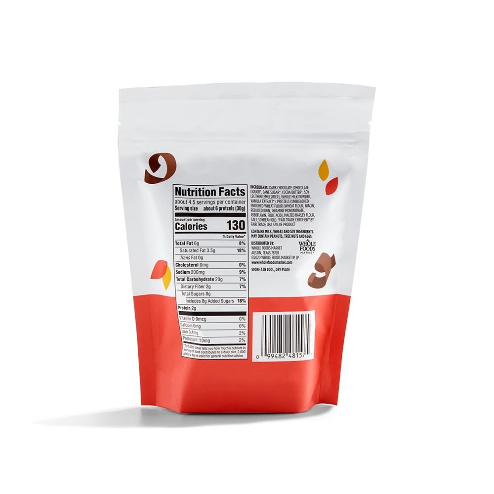 365 by Whole Foods Market, Dark Chocolate Pretzels, 5 Ounce - Image 2