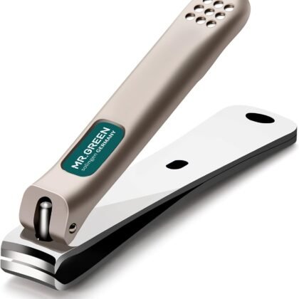 MR.GREEN Nail Clippers Curved Blades Fingernail Cut Nippers Manicure Scissors Stainless Steel Pedicure Tools (Medium)