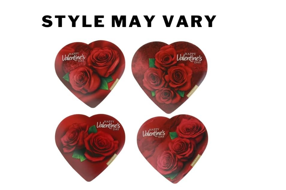 Valentine's Day Chocolate Truffles Gift Set, Heart Box with Red Rose Theme, Milk and Dark Chocolate Assortment | (3 - Pack) - Image 3