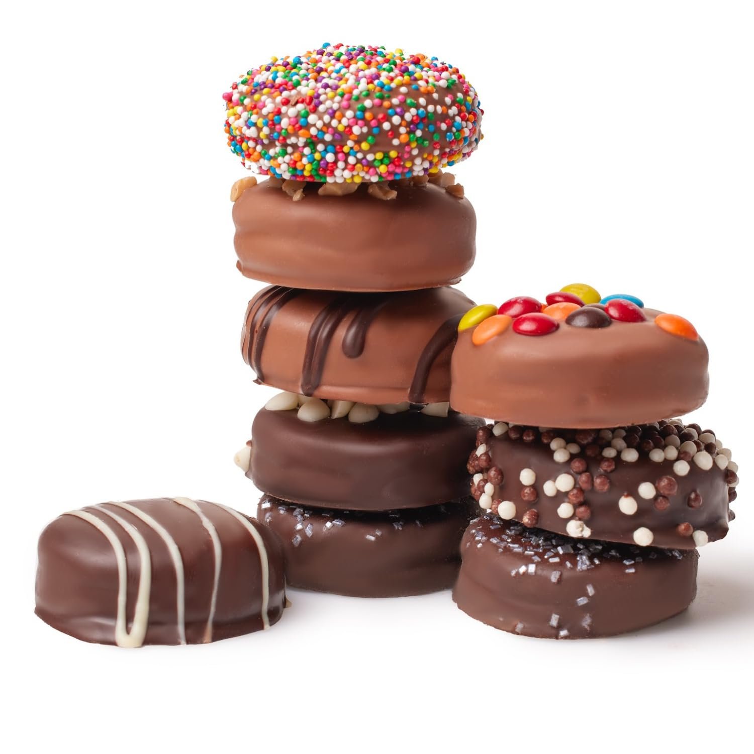 CRAVINGS BY ZOE Birthday Chocolate Covered Cookies Gift Basket | 6 Count | Kosher Milk & Dark Belgian Chocolate Gourmet Food Gift Box | Thank You, Candy Gifting Men Women Him Her Mom - Image 6