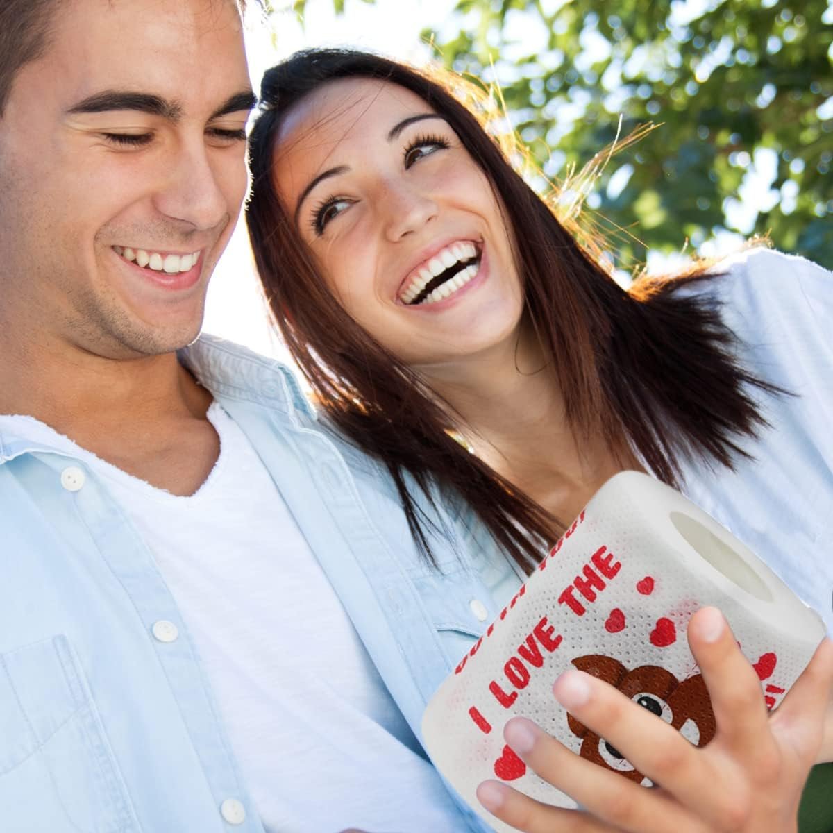 Cheerin Valentine’s Day Novelty Toilet Paper – Fun Emoji Printed Bathroom Tissue – Cute Bathroom Decor & Gag Gift for Friends & Family (2 Rolls) - Image 3