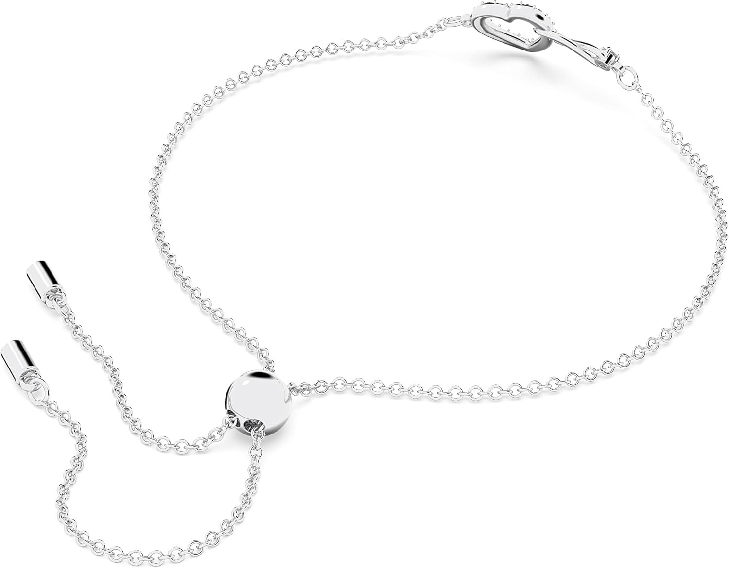 Swarovski Infinity Heart Jewelry Collection, Necklaces and Bracelets, Rose Gold & Rhodium Tone Finish, Clear Crystals - Image 3