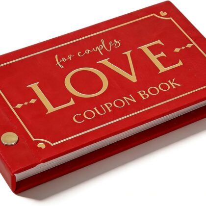 Love Coupons for Him – 30 Blank Personalized Coupons | Romantic Valentines Gifts for Him, Thoughtful Valentines Day Gifts for Husband, Cute Vday Gift for Boyfriend (Ruby Red)