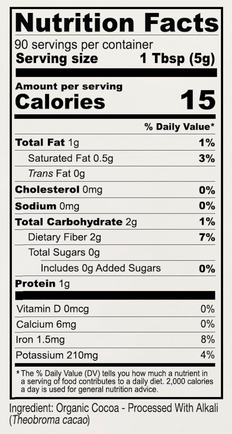 Anthony's Organic Culinary Grade Cocoa Powder, 1 lb, Dutch Processed Baking Cocoa, Gluten Free, Non GMO, Keto Friendly - Image 3