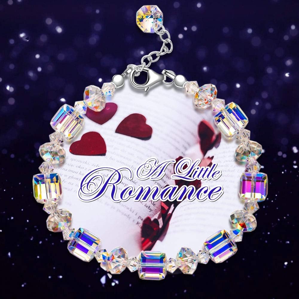 LADY COLOUR ♥ A Little Romance ♥ Sterling Silver Bracelets for Women Northern Lights Crystals Bracelet 7"+2" Extension, Packaged with Jewelry Box, Mother's Day Birthday Anniversary Jewelry Gift for Women Girls - Image 6