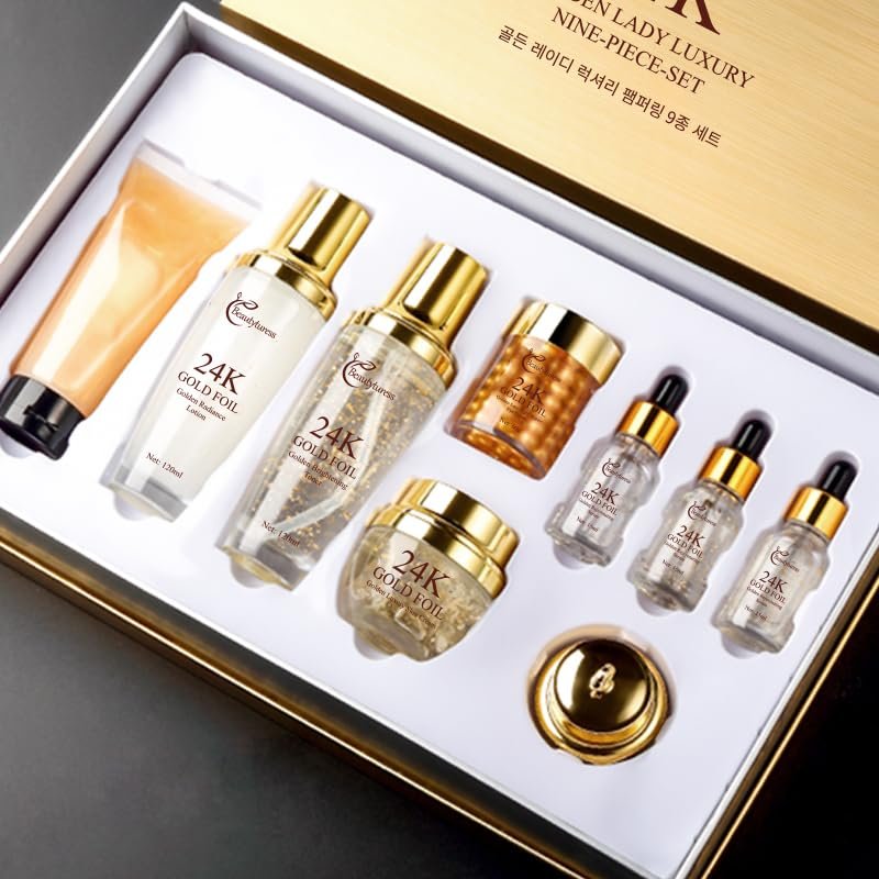 9-Piece Skincare Set for Women - Hypoallergenic, Moisturize the Skin - Collagen & Hyaluronic Acid & Snail Mucin Infused - Ideal for All Skin Types Set - Image 3