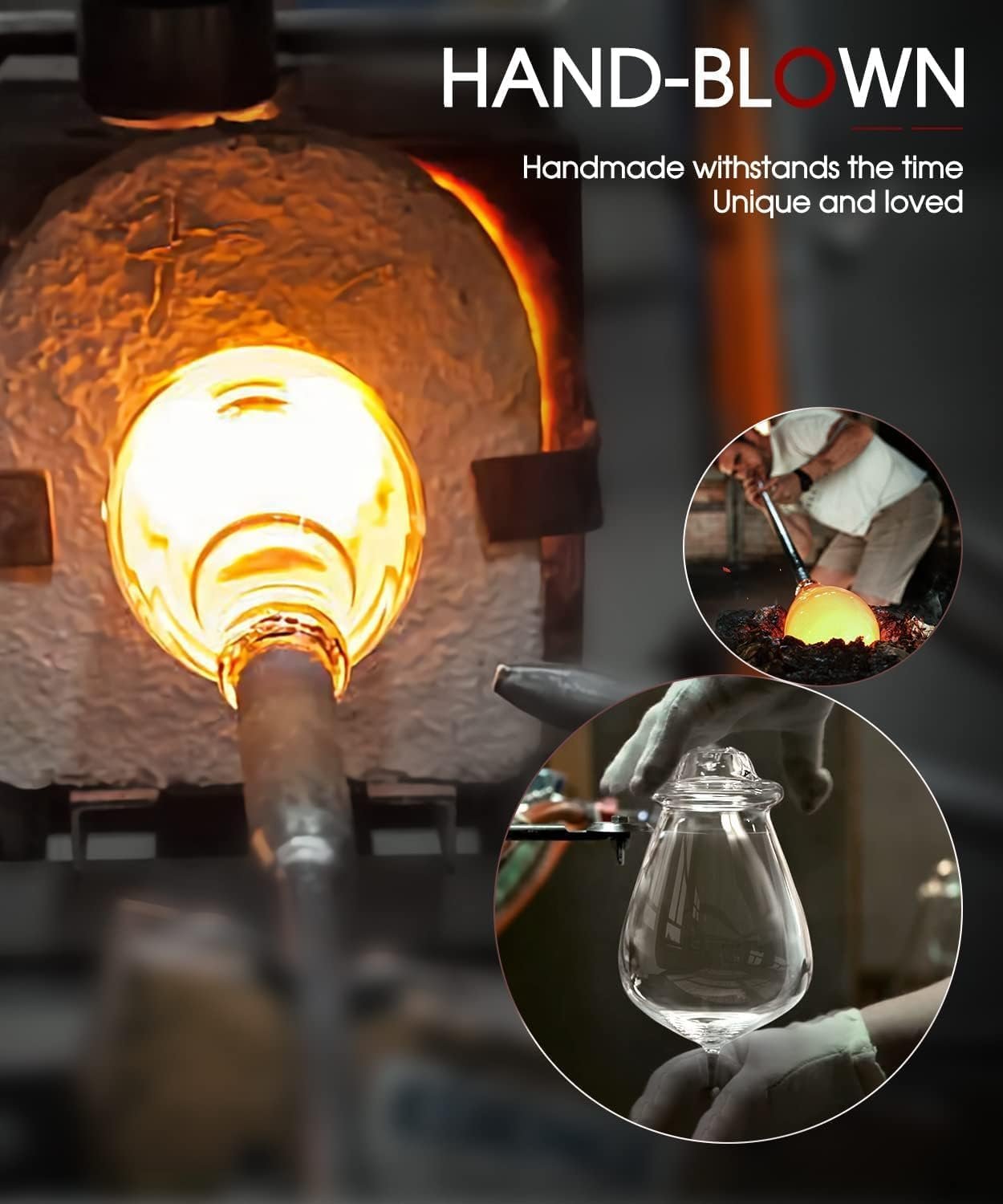 LUNA & MANTHA White Wine Glasses Set of 4, Crystal Wine Glasses with Stem, Hand Blown 14oz, Perfect for Red,White Gift Packaging for Daily Use, Father's Day, Wedding Anniversary or Birthday - Image 6