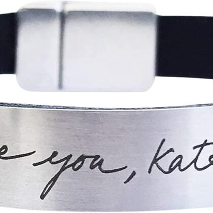 Actual Handwriting Bracelet Custom Signature Fingerprint Sympathy Gift