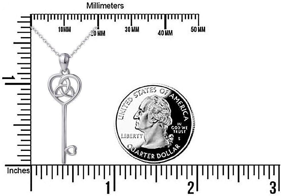 Yearace Witches Knot Necklace 925 Sterling Silver Good Luck Irish Celtic Knot Pendant Necklace for Women Witchy Jewelry Gift - Image 6