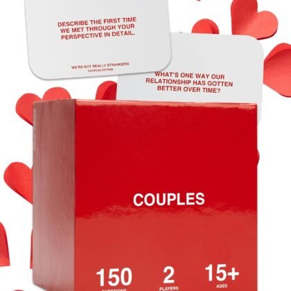 WE'RE NOT REALLY STRANGERS Couples Edition Card Game - 150 Conversation Cards for Couples - 2 Player Game for Memorable Date and Game Nights, Valentine's Gift for Adults and Teens, Ages 15+, 2 Players