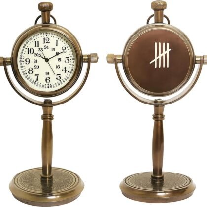 Personalized 8th Anniversary Desk Clock – Custom Engraved Bronze Office Clock | Traditional 8-Year Wedding Gift for Husband & Wife, Antique Wedding Keepsake, Unique Spouse