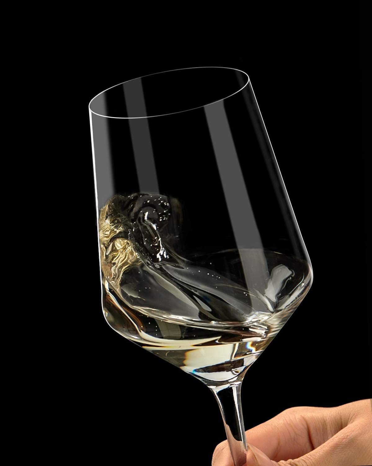 Red Wine Glasses Set of 4, Premium Crystal Wine Glasses Hand Blown,15 oz,Thin Rim,Long Stem,Perfect for Red or White,Daily Use,Unique Wedding Anniversary or Birthday Gift - Image 2