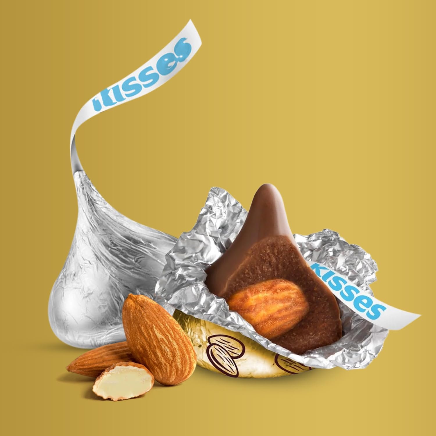 Bulk Chocolate 2 Pound Gold & Silver Foil Assorted Almond & Milk Chocolate Candy Mix - Approx. 200 Pieces Individually Wrapped for Parties, Buffets, and Gift Bags - Image 4