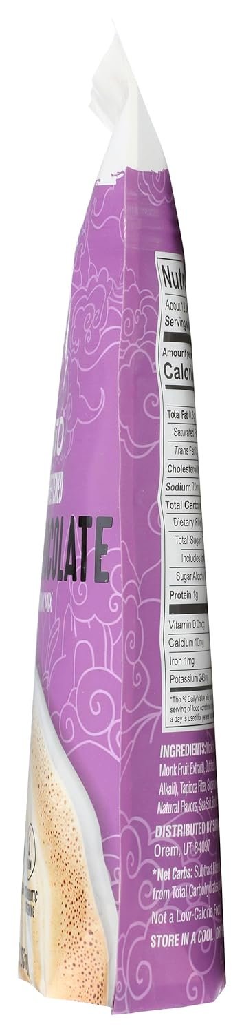 Lakanto Sugar Free Drinking Chocolate - Cold or Hot Cocoa Powder Mix, Shelf Stable Probiotics, Monk Fruit Sweetener, Keto Diet Friendly, Vegan, Dutch Cocoa, Gourmet Taste (Original - 10 oz) - Image 4